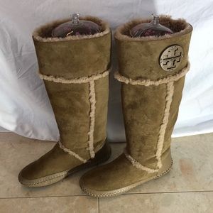 Tory Burch Suede Long Boots